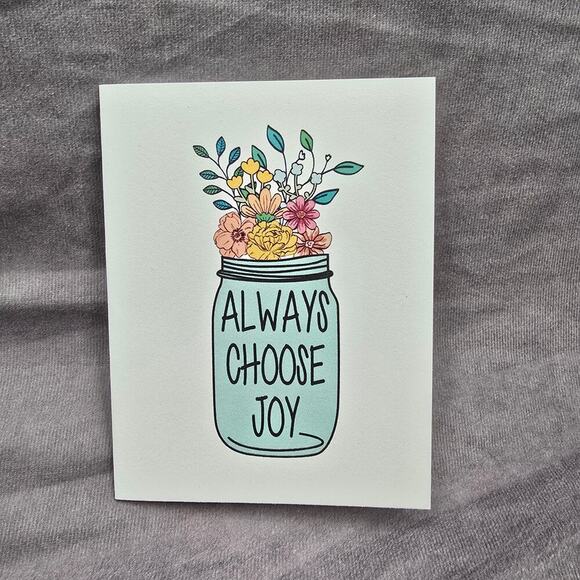 Always Choose Love Greeting Card Gift Handmade 4x6 Blank Inside - Picture 1 of 4